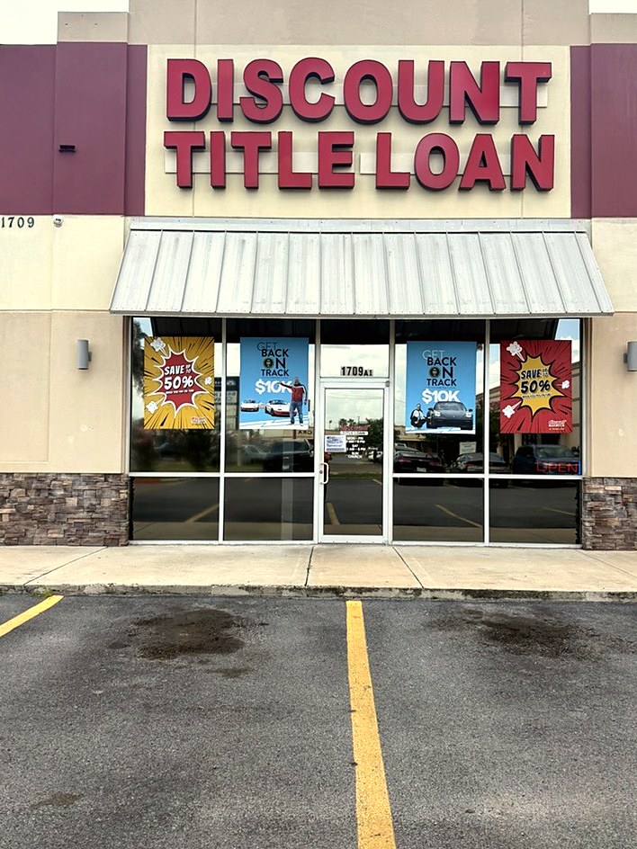 Discount Car Title Loan Harlingen storefront